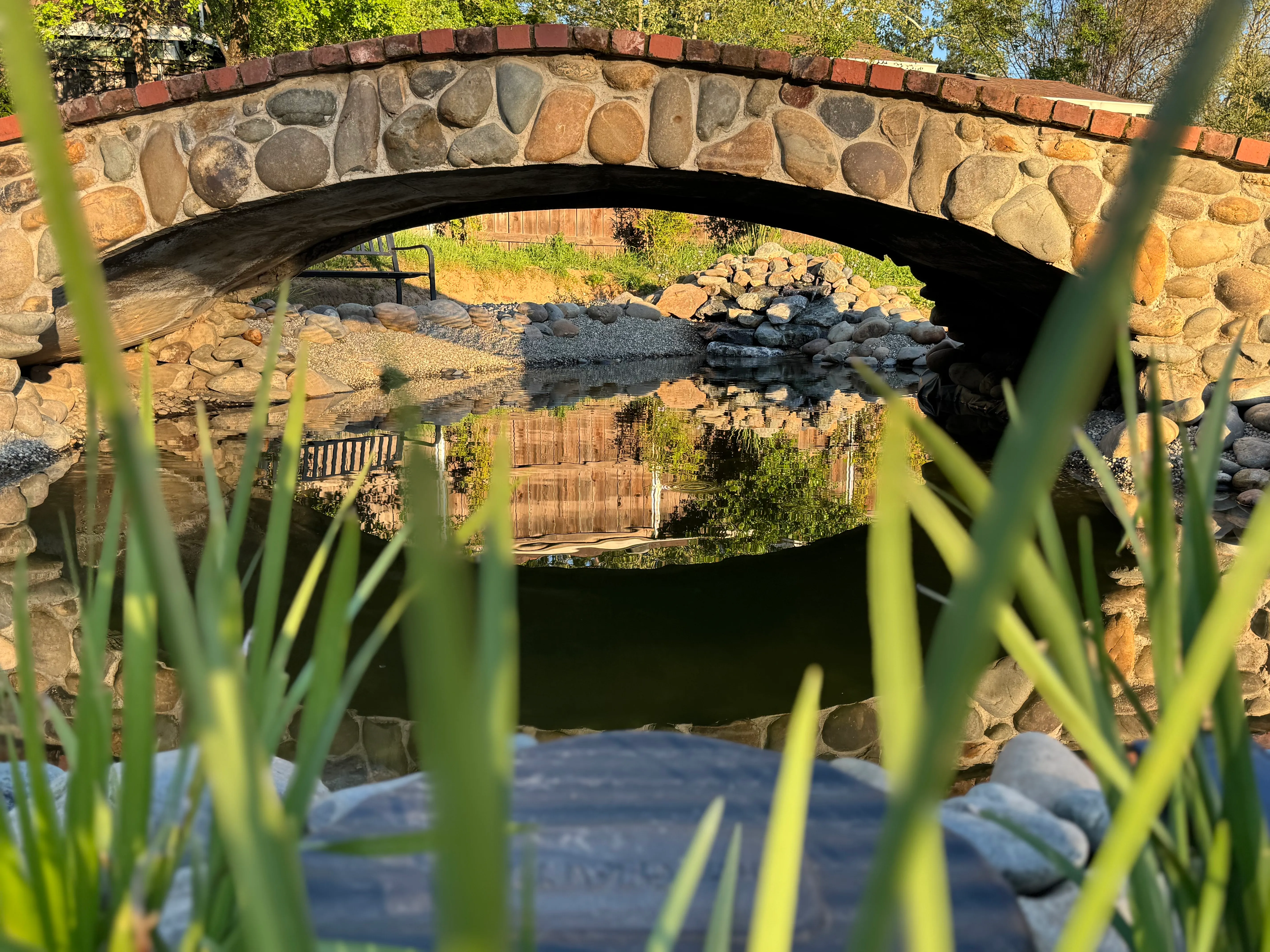 Custom Pond & Water Feature - After
