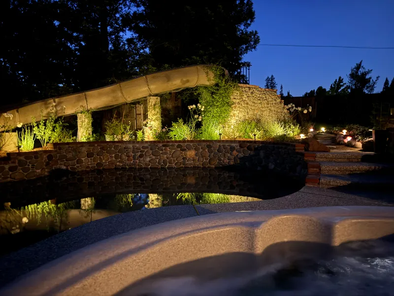 Pool Ambience at Night