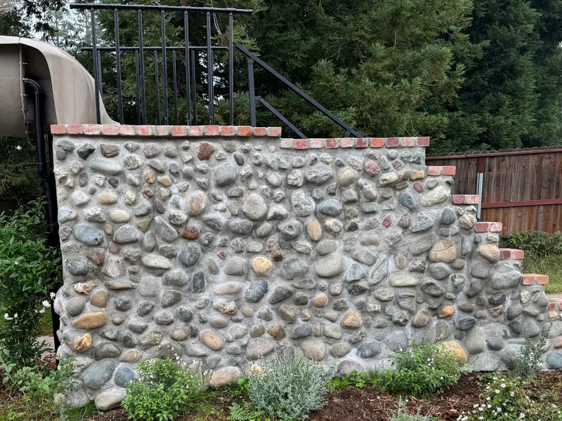 River Rock Feature Wall